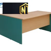 Bàn lãnh đạo mặt lượn bằng gỗ công nghiệp Melamine hình chữ L SVL 14- SVL16 - SVL 18
